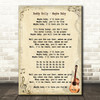 Buddy Holly Maybe Baby Song Lyric Vintage Quote Print