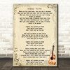 Coldplay Fix You Song Lyric Vintage Quote Print