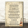 Coldplay God Put A Smile Upon Your Face Song Lyric Vintage Quote Print