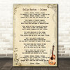 Dolly Parton Jolene Song Lyric Vintage Quote Print