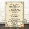 Blink-182 I Miss You Song Lyric Quote Print