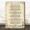 Blondie Heart Of Glass Song Lyric Quote Print