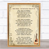 Chuck Berry No Particular Place To Go Song Lyric Quote Print