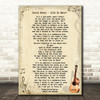 David Bowie Life On Mars Song Lyric Quote Print