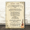 David Bowie Starman Song Lyric Quote Print