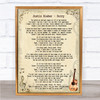 Justin Bieber Sorry Song Lyric Quote Print