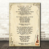 The Beach Boys Surfin' USA Song Lyric Quote Print