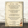 All 4 One I Swear Song Lyric Quote Print