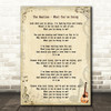 The Beatles What You're Doing Song Lyric Quote Print