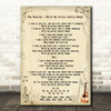 The Beatles While My Guitar Gently Weeps Song Lyric Quote Print