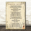The Beautiful South Song For Whoever Song Lyric Quote Print