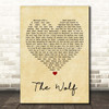 Mumford & Sons The Wolf Vintage Heart Song Lyric Print