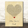 Ne-Yo When You're Mad Vintage Heart Song Lyric Print