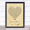 Rod Stewart If We Fall In Love Tonight Vintage Heart Song Lyric Print