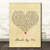 Ben E King Stand By Me Vintage Heart Song Lyric Print
