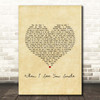 Singing Sweet When I See You Smile Vintage Heart Song Lyric Print