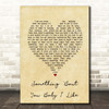 Status Quo Something 'Bout You Baby I Like Vintage Heart Song Lyric Print