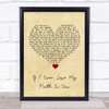 Sting If I Ever Lose My Faith In You Vintage Heart Song Lyric Print
