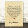 Benji Matthews Daydream Vintage Heart Song Lyric Print
