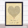 The Dubliners The Town I Loved So Well Vintage Heart Song Lyric Print
