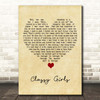 The Lumineers Classy Girls Vintage Heart Song Lyric Print