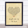 Van Morrison Bright Side Of The Road Vintage Heart Song Lyric Print