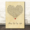Bon Jovi Story Of My Life Vintage Heart Song Lyric Print