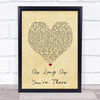 Charice As Long As You're There Vintage Heart Song Lyric Print