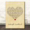 Al Bowlly Goodnight Sweetheart Vintage Heart Song Lyric Print