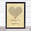 Daughtry Waiting For Superman Vintage Heart Song Print