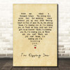 Des'ree I'm Kissing You Vintage Heart Song Lyric Print