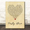 Dorothy Moore Misty Blue Vintage Heart Song Lyric Print