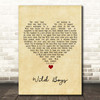 Duran Duran Wild Boys Vintage Heart Song Lyric Print