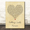 Echo & The Bunnymen Nothing Lasts Forever Vintage Heart Song Lyric Print