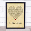 Elvis Presley In The Ghetto Vintage Heart Song Lyric Print