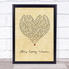 Garth Brooks She's Every Woman Vintage Heart Song Lyric Print