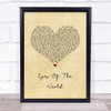 Grateful Dead Eyes Of The World Vintage Heart Song Lyric Print