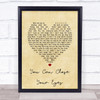 James Taylor You Can Close Your Eyes Vintage Heart Song Lyric Print