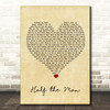 Jennifer Smestad Half the Man Vintage Heart Song Lyric Print