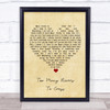 Jimmy Cliff Too Many Rivers To Cross Vintage Heart Song Lyric Print