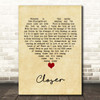 Kings Of Leon Closer Vintage Heart Song Lyric Print