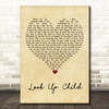 Lauren Daigle Look Up Child Vintage Heart Song Lyric Print