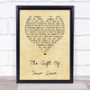 LeAnn Rimes The Gift Of Your Love Vintage Heart Song Lyric Print