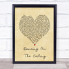 Lionel Richie Dancing On The Ceiling Vintage Heart Song Lyric Print