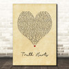 Lizzo Truth Hurts Vintage Heart Song Lyric Print
