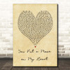 Mica Paris You Put a Move on My Heart Vintage Heart Song Lyric Print