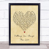 Sam Cooke Nothing Can Change This Love Vintage Heart Song Lyric Wall Art Print