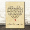 Sheriff When Im With You Vintage Heart Song Lyric Wall Art Print