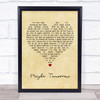 Stereophonics Maybe Tomorrow Vintage Heart Song Lyric Wall Art Print