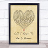 The Everly Brothers All I Have To Do Is Dream Vintage Heart Song Lyric Wall Art Print